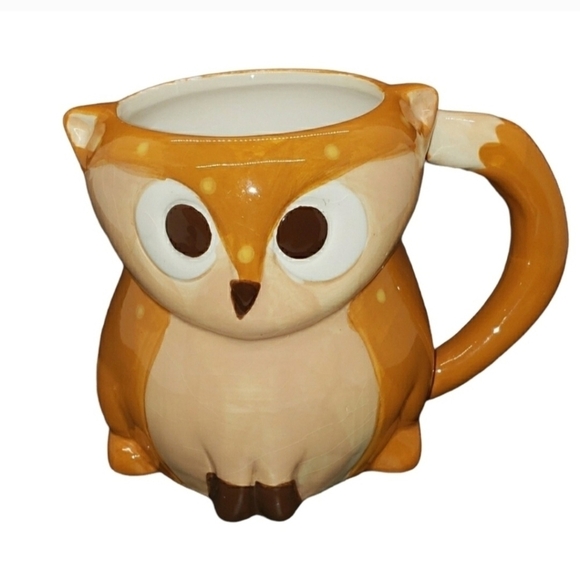 Fox Ceramic Mug Boston Warehouse Trading Corp Coffee Tea Brown Tan - Picture 1 of 9